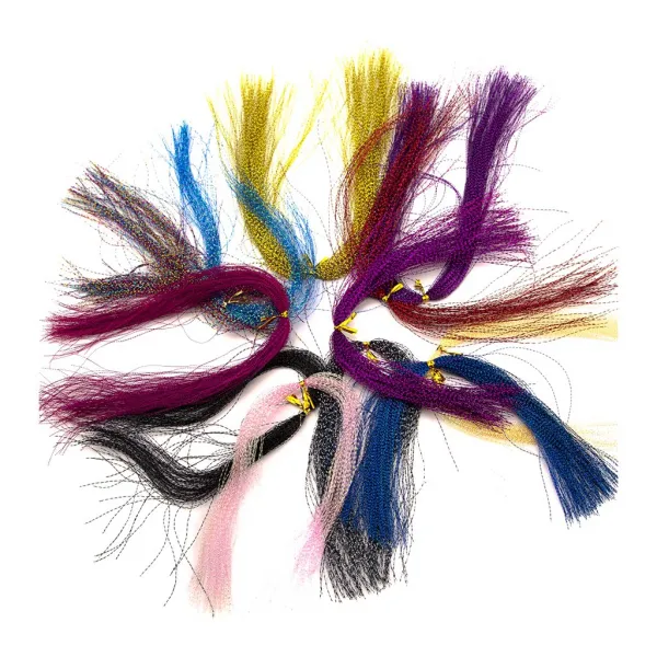 ZLD 10pcs 낚시 미끼를위한 물자를 매는 다채로운 수정 같은 제물 낚시 줄 비행 거리, As Described