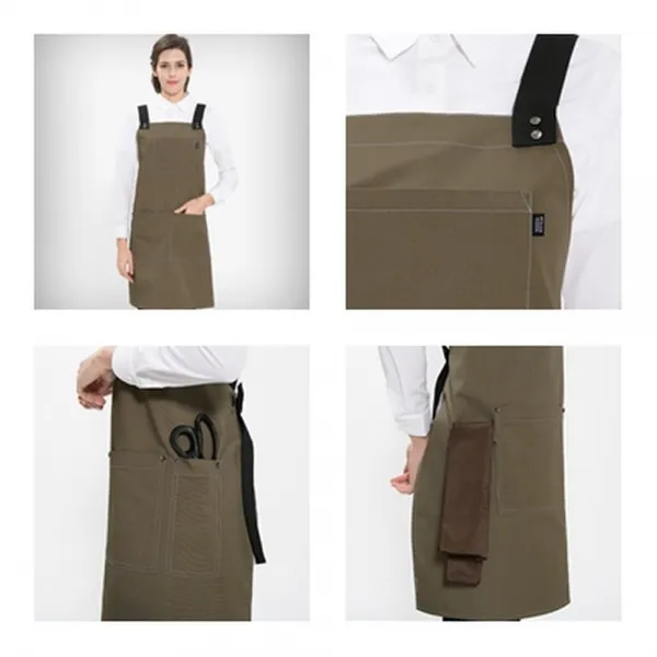 다용도 업소용 직원 점원 알바 트렌드 앞치마 모음, 패셔너블리 네이비데님