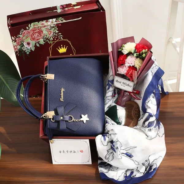 통큰 삼팔절 깜짝 놀라다 장모 시어머니 여성 사위 독창적 생일 새해 왕족블루 색상 B쿡밥 크가방 모란