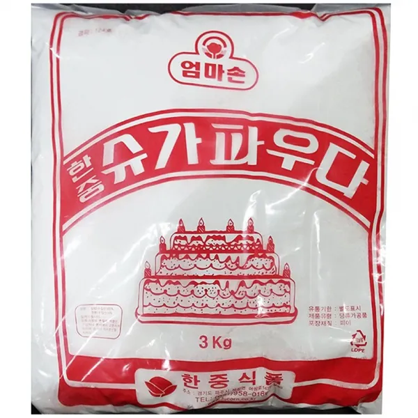 식자제 슈가 파우더 한중 3kg 엄마손 파우다 가루 업소 식당 업소용, 1