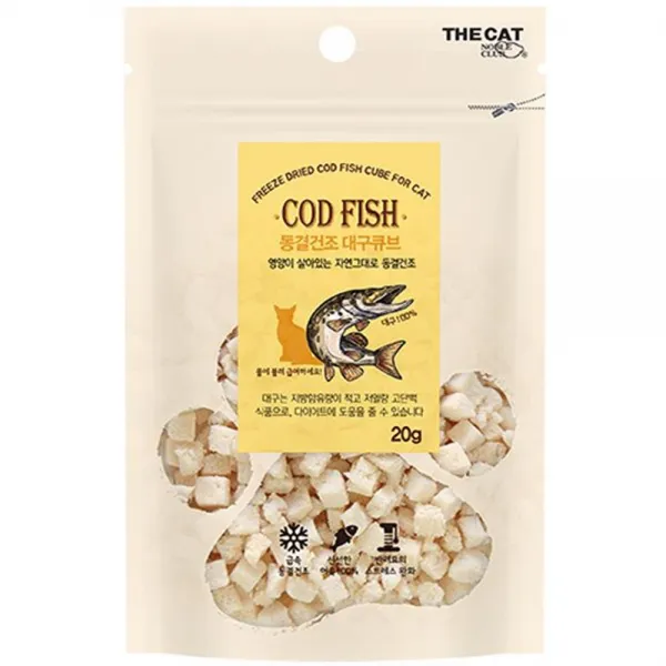 생선육포 고양이간식 동결 큐브트릿 맛있는냄새 밥투정 동결간식, 1개