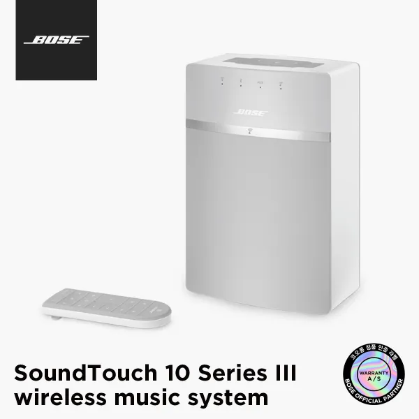 [BOSE] 보스 정품 SoundTouch 10 블루투스 스피커, 화이트