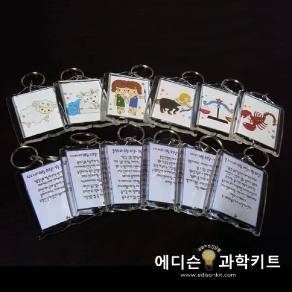 황도12궁 야광별자리열쇠고리(10인용)