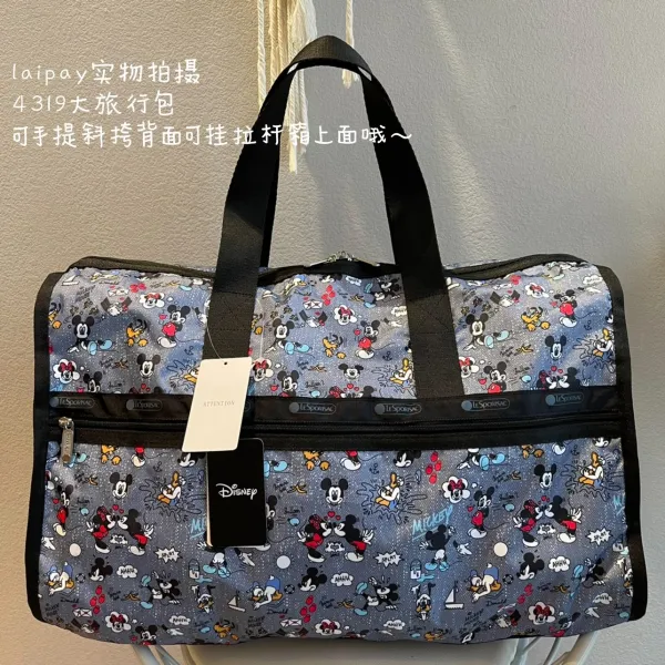 LESPORTSAC 악송시 가을 큰여행가방 크가방 토트 기울다 메다 4319 애니메이션