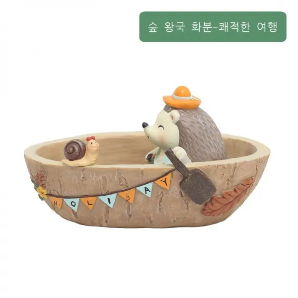 남원 향기롭다 귀엽다 창의하다 자카 숲 고슴도치 서재 다육 식물 화분 데스크톱 분재 숲의 왕국 화분 쾌적한 여행
