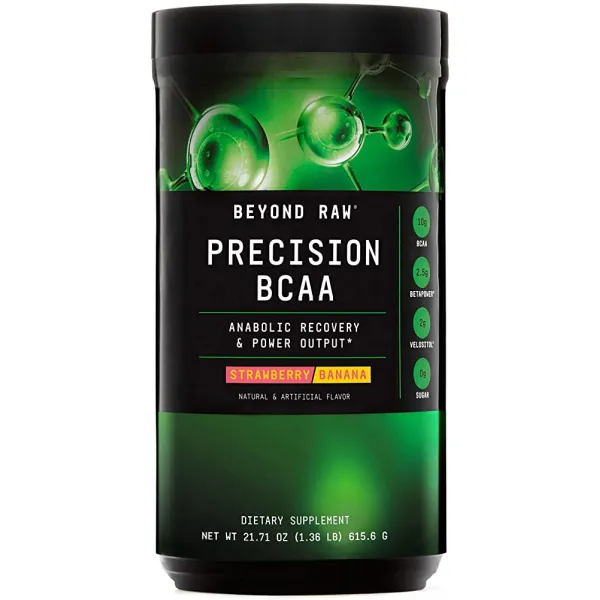 너머 원시 정밀 BCAA- 딸기 바나나는 에너지와 30 인분 제공, 단일상품, 단일상품