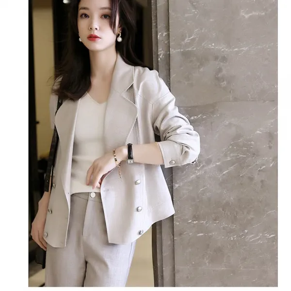 위파인더 올가을에 필요! 형질 모두 온라인!옥스포드 누드 체크 더블 숏 재킷