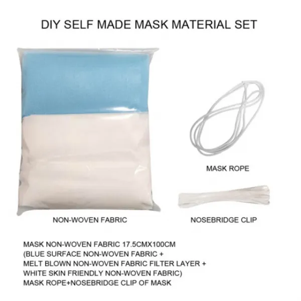 활성탄 필터 마스크 호흡 삽입 보호구 재료 안면외과 DIY 자제 일회용, 1set, United States