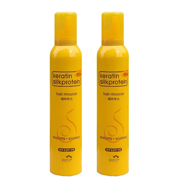 꽃을든남자 케라틴 실크프로테인 헤어무스, 2개, 300ml