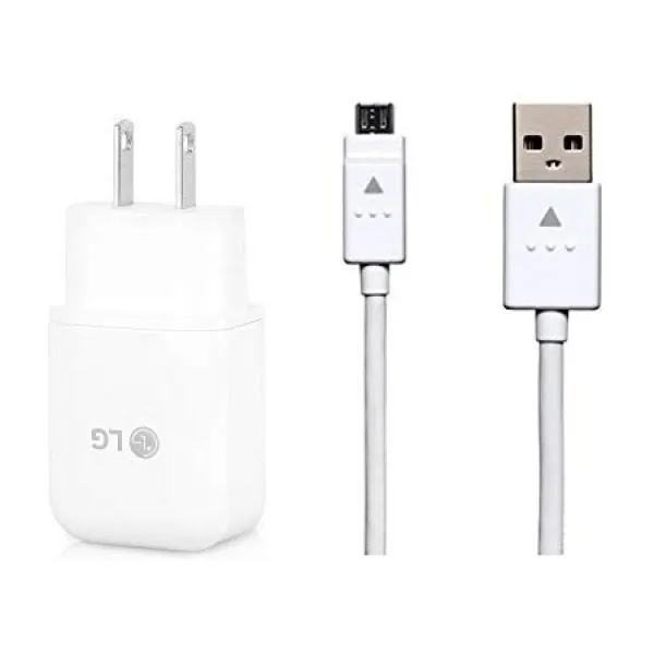 Genuine LG 퀵 충전기 마이크로칩 USB 케이블 for LG G3 G4 Stylo 3 V10 K10 Tribute X 스타일 - 1, 상세 설명 참조0, One Color