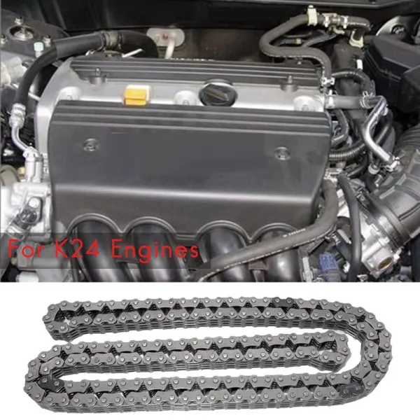 14401-R40-A01 Honda Civic Accord CR-V ACURA TSX 대부분의 K24 엔진 용 새로운 엔진 타이밍 체인, 하나, 실버 - 그레이