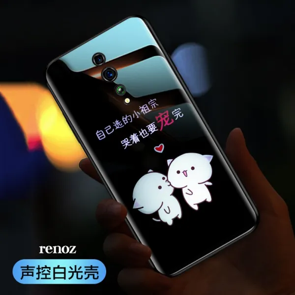 팜플렉스 핸드폰케이스 발광함 OPPORENO 여성 RENO 10갑절정되다 줌 버전 인싸템 커플 유리 충격흡수 RENOZ