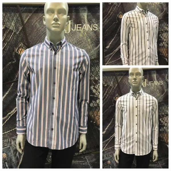 [현대백화점]J.FRJ Jeans(에프알제이)F83M-SH067B 스트라이프 남성 긴팔 셔츠 　　　