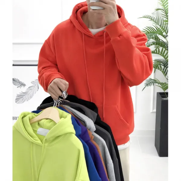 장롱 남성 오버핏 겨울 기모후드티 8컬러 후드티