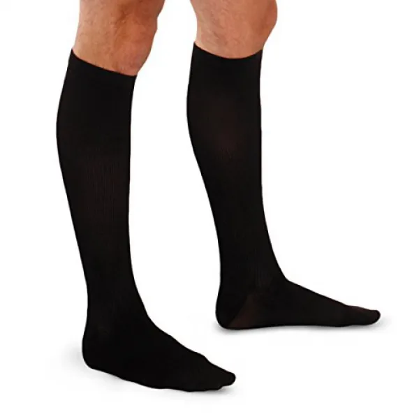 Therafirm Men's Trouser Socks with Mild (15-20mmHg) Compression - Large - Black 경증 (15-20mmHg) 압축의 남, 1