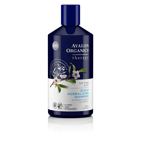 Avalon Organics 티 트리 민트 테라피 스칼프 노멀라이징 샴푸, 414ml, 1개