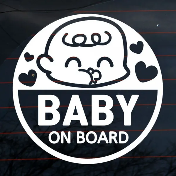 자동차 초보운전 아기 스티커 엠블렘 눈웃음 Baby 용품 와이퍼 워셔액 도어 가드 번호판 _p/B : 72e2a3+ez4708ea 10112 Coupang : 화이트