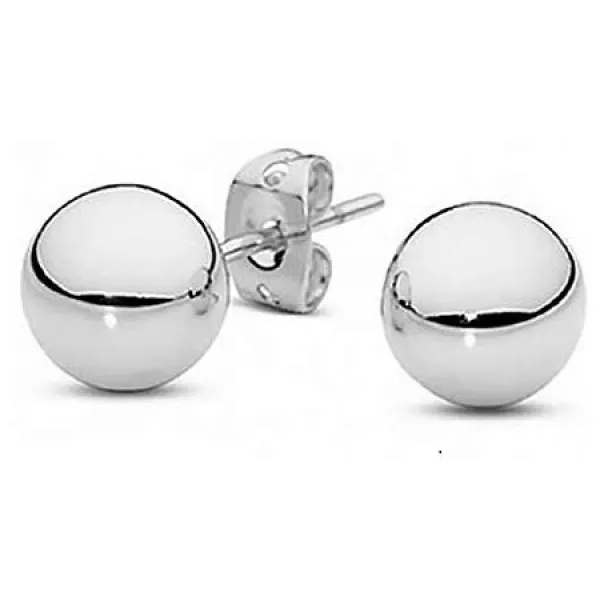 Tisoro Sterling 실버 볼 Stud 목걸이 In 3mm 6mm 8mm 10mm 12mm And 14mm Hypoallergenic 목걸이 140