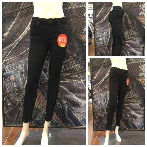 [현대백화점]J.FRJ Jeans(에프알제이)F94F-DP351A 여성 밍크 블랙RAW 슬림스키니 기모 데님　　