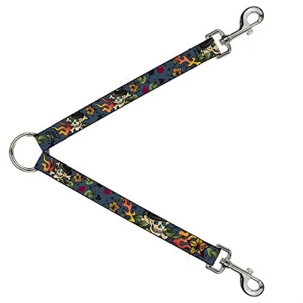 Dog Leash Splitter - Death or Glory CLOSE-UP Gray 개 가죽 끈 분배기 - 죽음이나 영광 클로즈업 그레이, 1