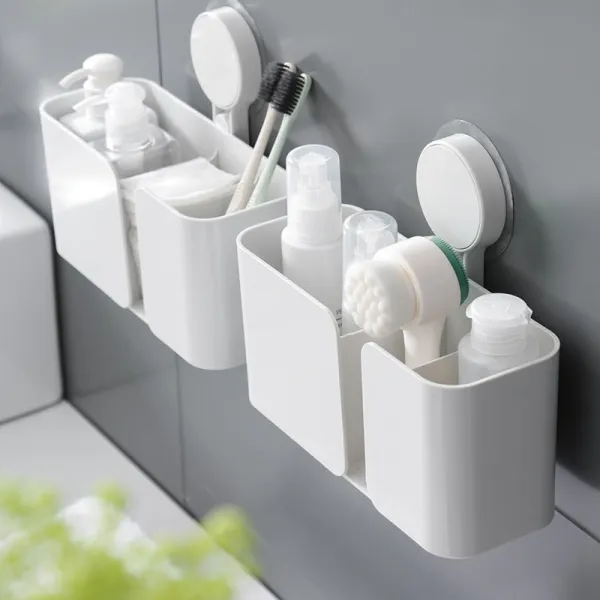 화장실 선반 핸디캡 핸즈프리 욕실 물샐틈 수납 플라스틱 벽걸이 샤워실 구멍을뚫다 선반