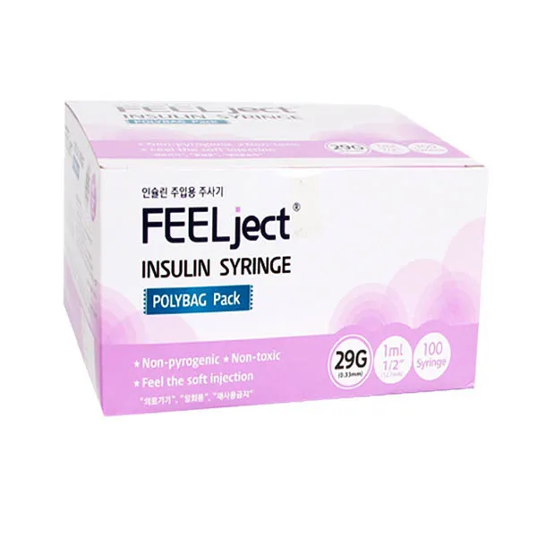 필텍 인슐린주사기 모음 1box 1cc 31g 8mm 100ea 