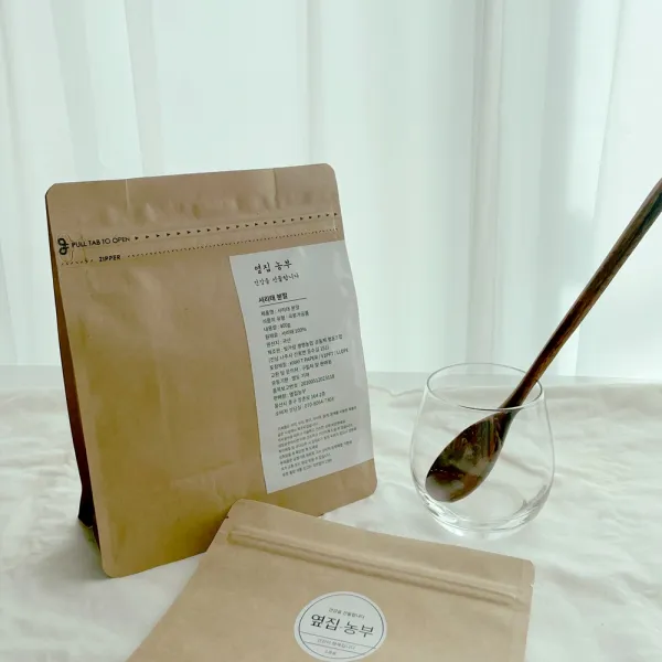 옆집농부 국산 유기농 서리태가루 검은콩가루 분말 선식 400g, 3개