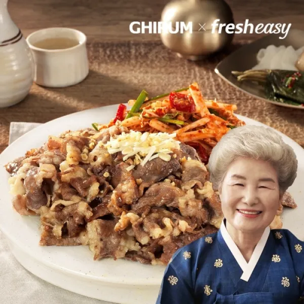 한식대가 심영순 기룸X프레시지 향신 밀키트 (낙지볶음 우삼겹구이와 겉절이 소불고기전골), 향신 낙지볶음 밀키트