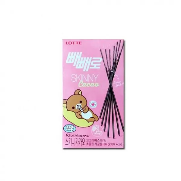 우니유리 롯데 빼빼로 스키니 36g x 20개 두께가 날씬해져 더 진하고 바삭한 스틱 막대과자, 1