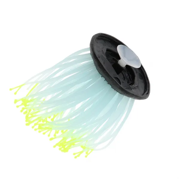 Qdy 1 Pc 빛나는 실리콘 수족관 물고기 탱크 장식 인공 말미잘 옐로우 1개