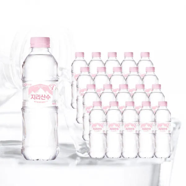 아워홈 지리산수 핑크 500 x 40 330 60, 40개, 500ml