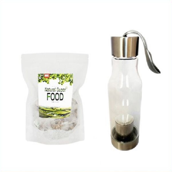 Bms 노니티60티백+전용물병 베트남산 노니열매100% 희소성높은불가사의열매 무카페인 건강차 엄격한검수통과 60개입 1g