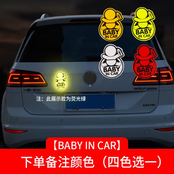 닛산 骐 티다 天籁 자동차 스티커 반사 룬 미개 장식 전용품 차내 부품 11, 타입 2BABYINCAR비고 색상 비