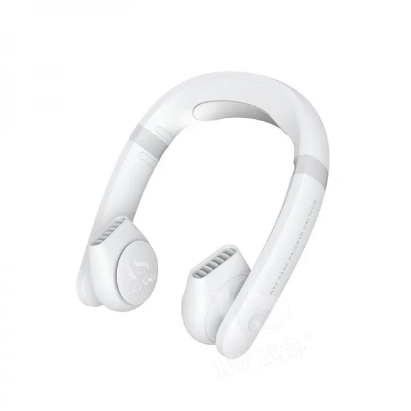 Red Swan 휴대용 넥밴드 선풍기 무풍냉각 무선 360도 서라운드바람, white