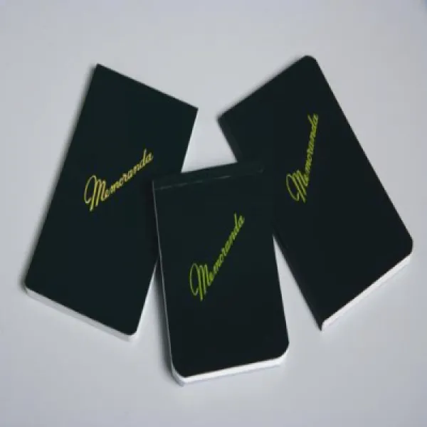 Memorandum Book 3-3/8” x 5-1/2” Dark Green Top Bound NSN 7530-00-243-9366 (12-pack) 각서 3-3 / 8, 1