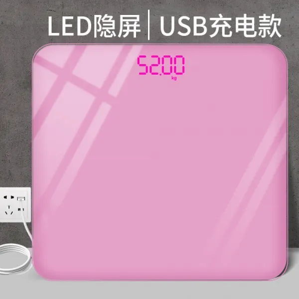 Others 삼베 이 가정용 전자 체중계 정확 하고 내구성 높 으 며 정밀도 가 은 인체 중량 계 여자 기숙사 소형 귀 요 미 충전 식 분 등 상세페이지 참조 상세페이지 참조