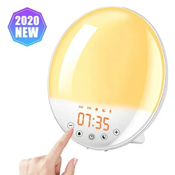 NMT 모닝콜 브리타 나이트 선 라이즈 시뮬레이션 알람 시계 수면 보조 기능 LED 조명 태양에서 밤까지 빛을 내기 FM 라디오가 포함 - P02810829JC71D8, 기본