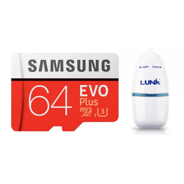 삼성전자 마이크로 SD EVO PLUS + SD어댑터 + USB리더기, 64GB