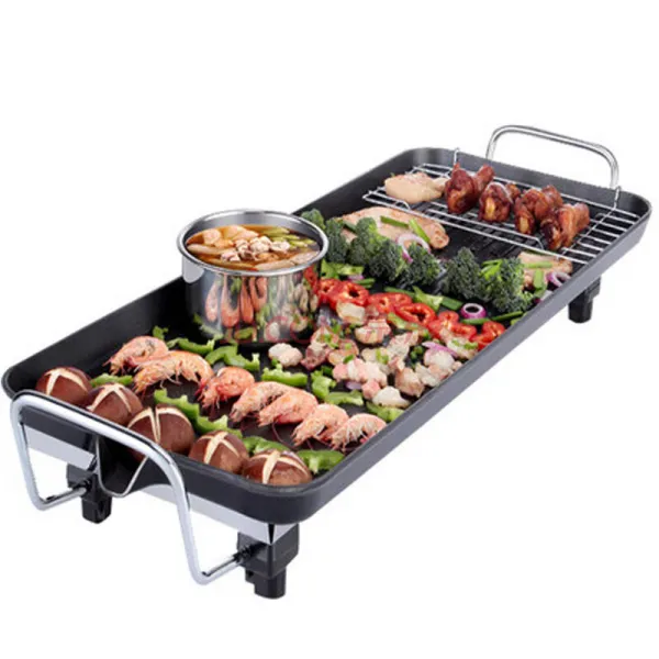 전기 오븐 한식 가용 불찰로 무연 불고기 전기 오븐판 철판 불고기 중간호 일반 무부품 40*23cm 이하 3인 이하에 적합하다, 상세페이지 참조