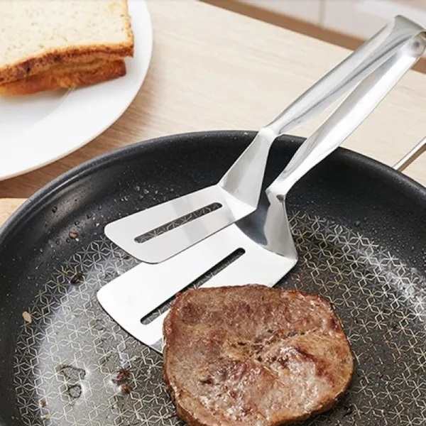 편리한 고기 전 뒤집개용 넓은집게 한식집 다목적집게