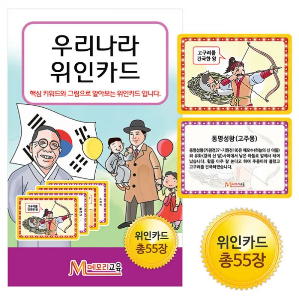 우리나라 위인카드, 단품