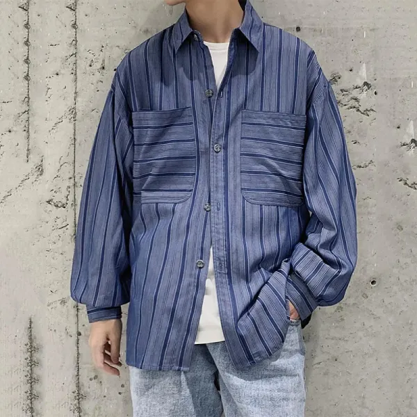 Kirahosi 남친룩 캐주얼 남성 셔츠 20대 30대 남방 긴팔 데일리 코디 345호+덧신증정 Amuuivio