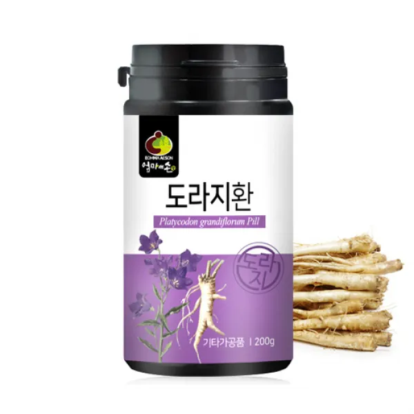  1통 200g 기관지 감기 천식 비염 가래 에좋은 음식 식품 국내산 도라지 환 단일상품 단일상품