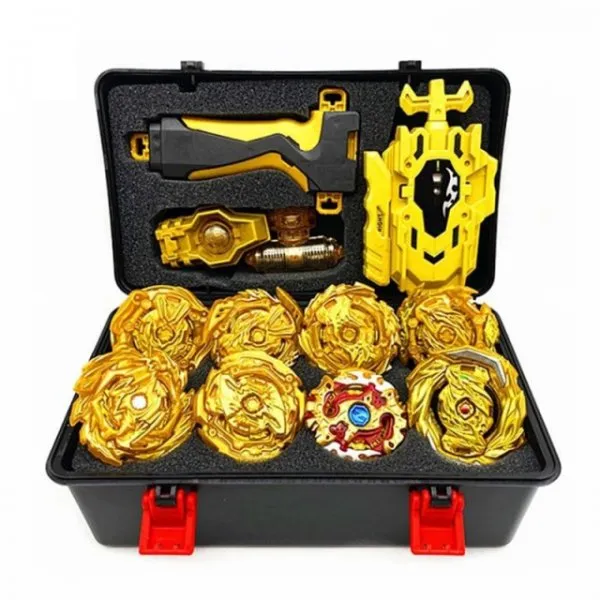 베이블레이드 런처 발키리 경기장 팽이 슈퍼킹 초세트 배틀판 세트 다이너마이트 파브닐 배이블레이드, with box