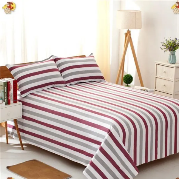 주문 헤드 깔끔한 침대시트 코튼 나신 와인레드 색깔