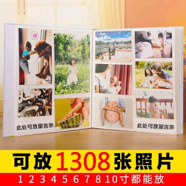 접착식앨범 액자 Diy수공 부착식 창의적 커플 기념책 스스로제작 폴로라이드 사진첩 무료 사진현상 T14 1 10inch 시간 기 1308장