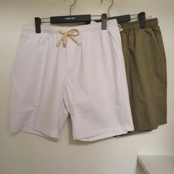톰스토리 남성)면 스판 사이드 밴딩 반 바지@@5부 밴드 팬츠 정말 편해서 강력추천%%뉴코아아울렛 울산점, 블랙