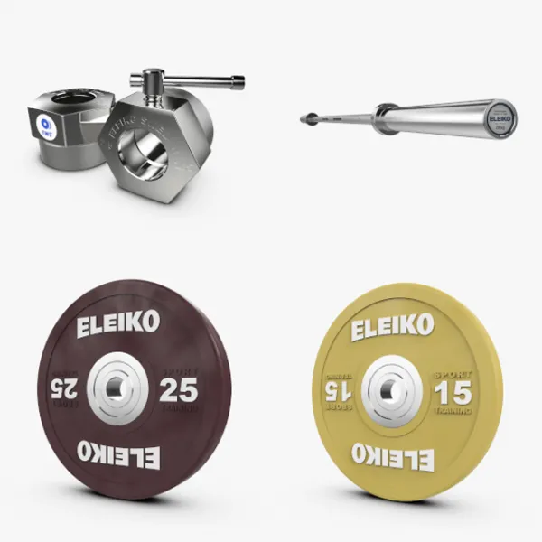 엘리코 웨이트리프팅 퍼포먼스 세트 190kg 역기봉 역도바벨 역도원판 락조 세트
