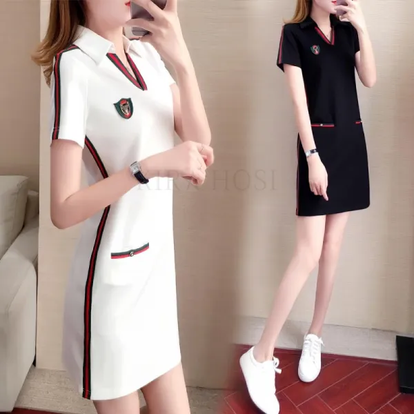 kirahosi 반팔폴로셔츠원피스 카라원피스 캐주얼카라원피스 152호 CG44edp