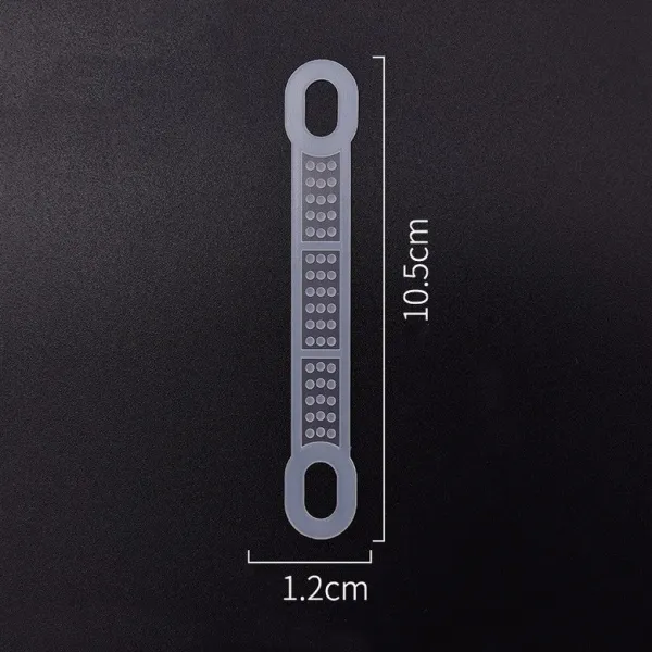 흘림방지용 고무100개 화이트 너비1.2cm길이10.5cm 1세트 1개